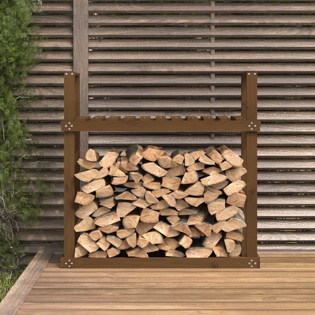 Vidaxl haardhoutrek 110x35x108,5 cm massief groenhout honingbruin