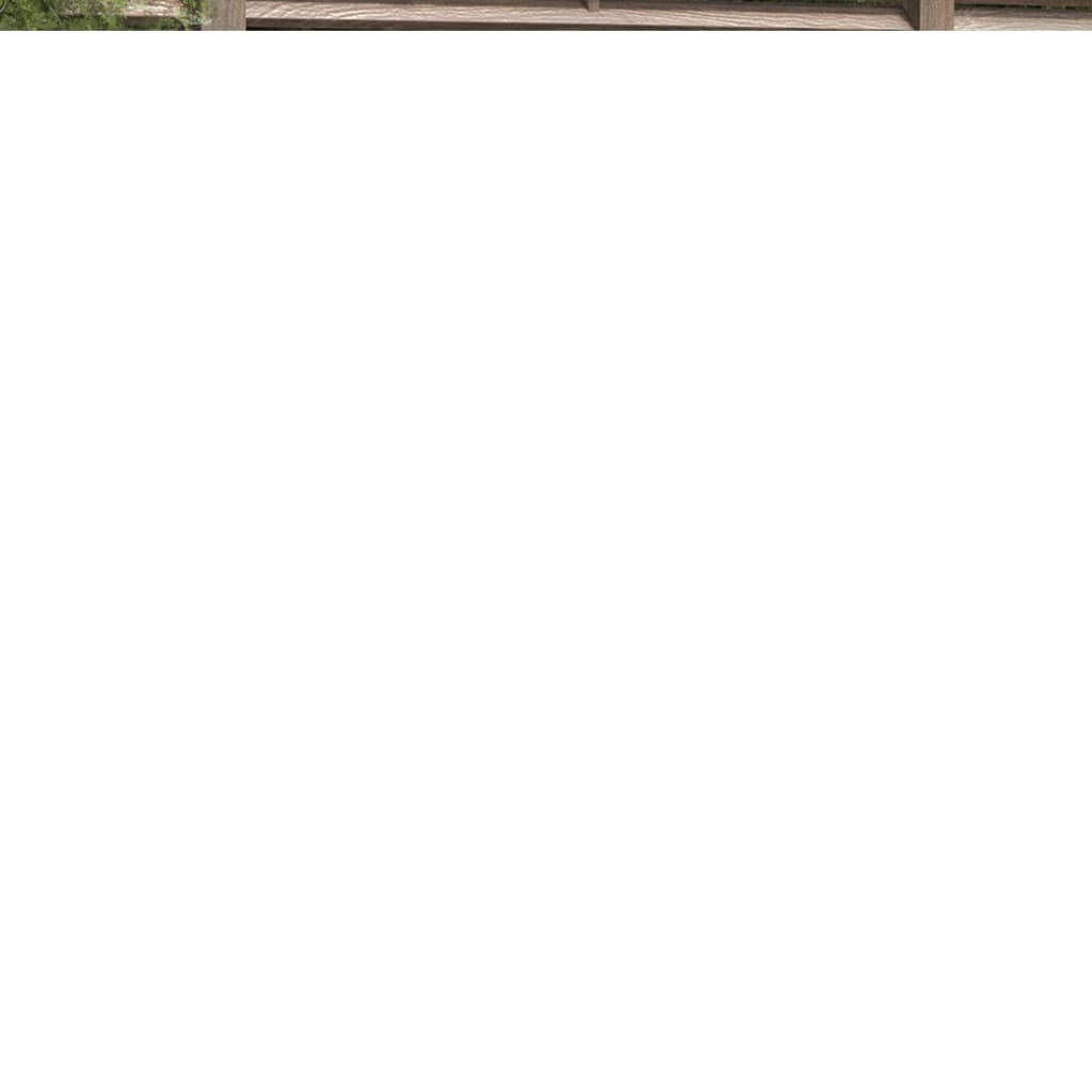 Vidaxl haardhoutrek 110x35x108,5 cm massief groenenhout zwart