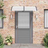 Vidaxl deurluifel 150x75 cm polycarbonaat zwart en transparant