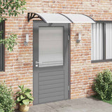 Vidaxl deurluifel 150x75 cm polycarbonaat zwart en transparant