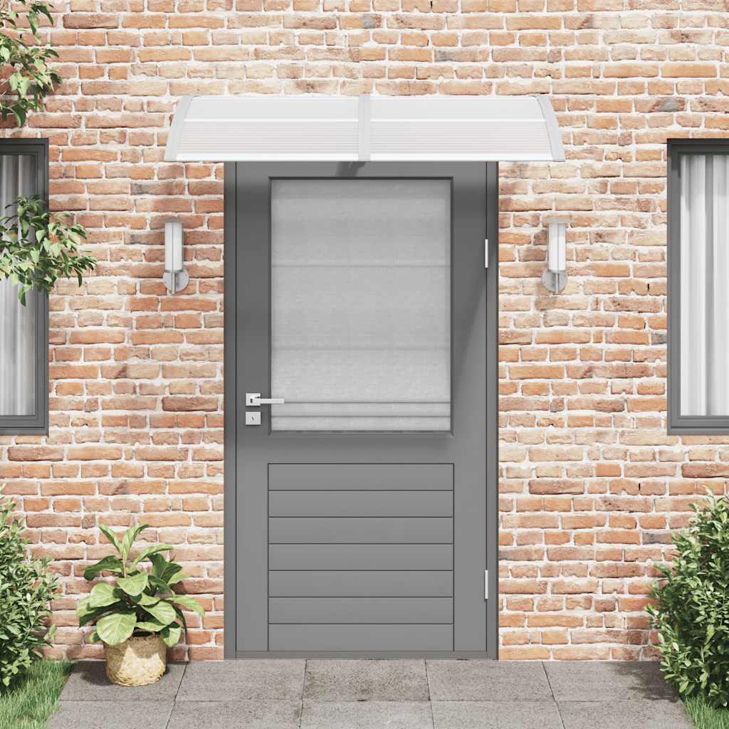 Vidaxl deurluifel 150x75 cm polycarbonaat grijs