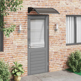 Vidaxl deurluifel 80x75 cm polycarbonaat zwart