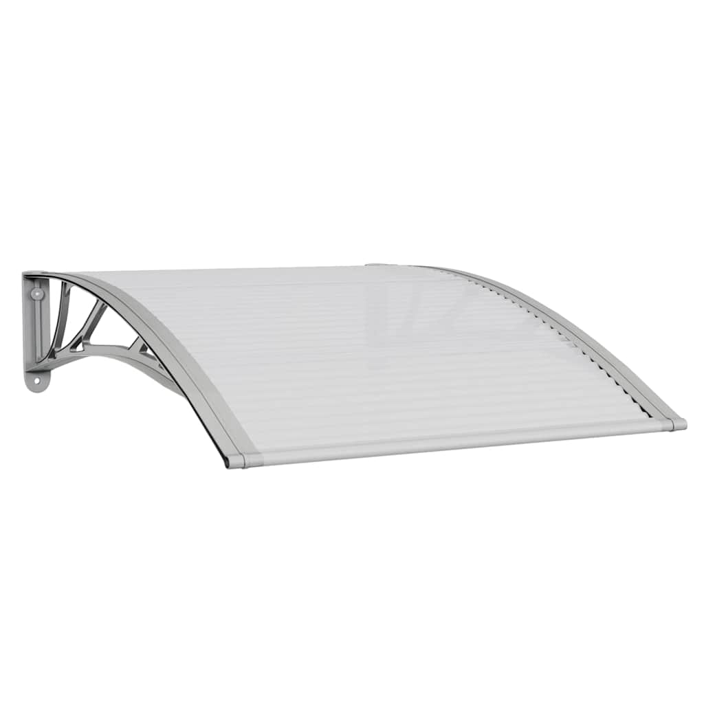 Vidaxl deurluifel grijs en transparant 100x75 cm polycarbonaat