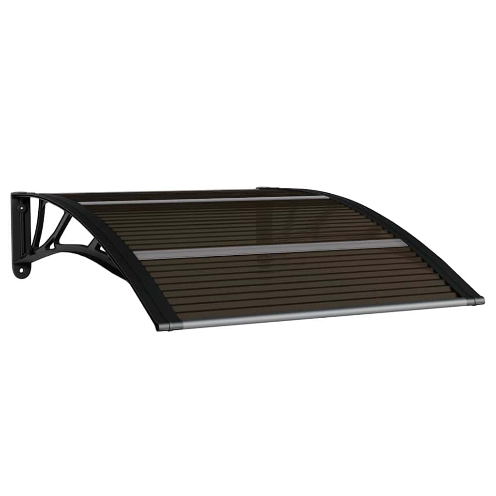Vidaxl deurluifel zwart 100x75 cm polycarbonaat
