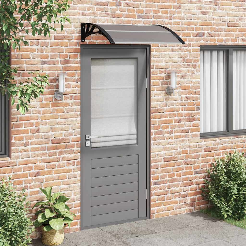 Vidaxl deurluifel zwart 100x75 cm polycarbonaat