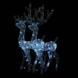 VidaXL Kerstversieringen rendier 2 st 120 cm acryl koudwit