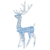 VidaXL Kerstversieringen rendier 2 st 120 cm acryl koudwit