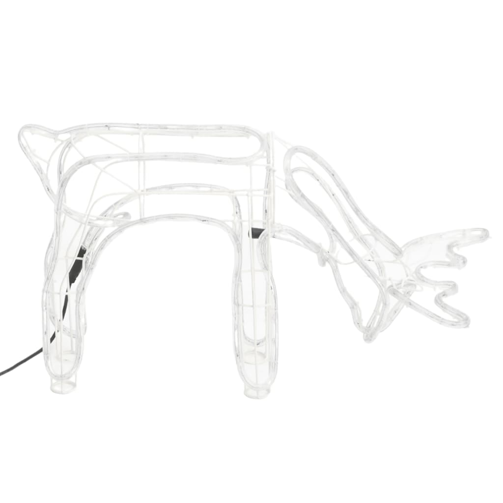 VidaXL Kerstverlichting rendieren 2 st 73x31x45 cm koudwit