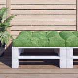 Vidaxl palletkussen bladpatroon 80x80x12 cm stof