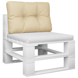 Vidaxl palletkussen 60x40x12 cm stof beige