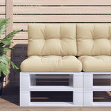 Vidaxl palletkussen 60x40x12 cm stof beige