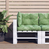 Vidaxl palletkussens 3 st bladpatroon oxford stof