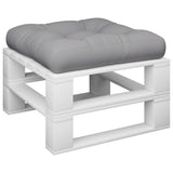 VidaXL Palletkussen stof grijs
