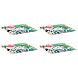Vidaxl tuinstoelkussens 4 st 40x40x4 cm stof meerkleurig