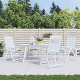 Vidaxl tuinstoelkussens 4 st 40x40x4 cm stof meerkleurig