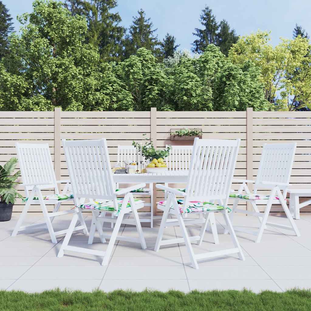 Vidaxl tuinstoelkussens 6 st 40x40x4 cm stof meerkleurig