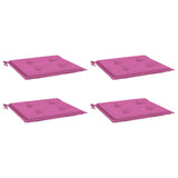 Vidaxl tuinstoelkussens 4 st 40x40x4 cm stof roze