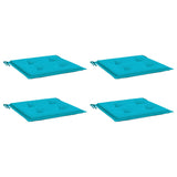 Vidaxl tuinstoelkussens 4 st 40x40x4 cm stof turquoise