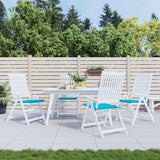 Vidaxl tuinstoelkussens 4 st 40x40x4 cm stof turquoise