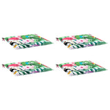 Vidaxl tuinstoelkussens 4 st 50x50x4 cm stof meerkleurig