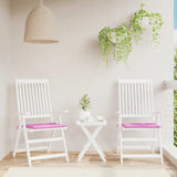 Vidaxl tuinstoelkussens 2 st 50x50x4 cm stof roze