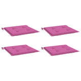 Vidaxl tuinstoelkussens 4 st 50x50x4 cm stof roze