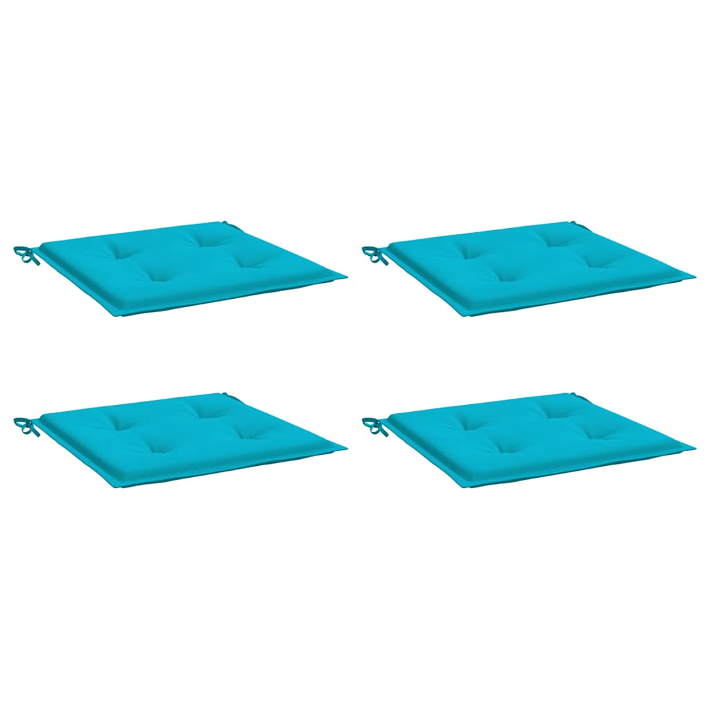 Vidaxl tuinstoelkussens 4 st 50x50x4 cm stof turquoise