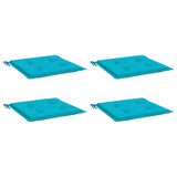 Vidaxl tuinstoelkussens 4 st 50x50x4 cm stof turquoise