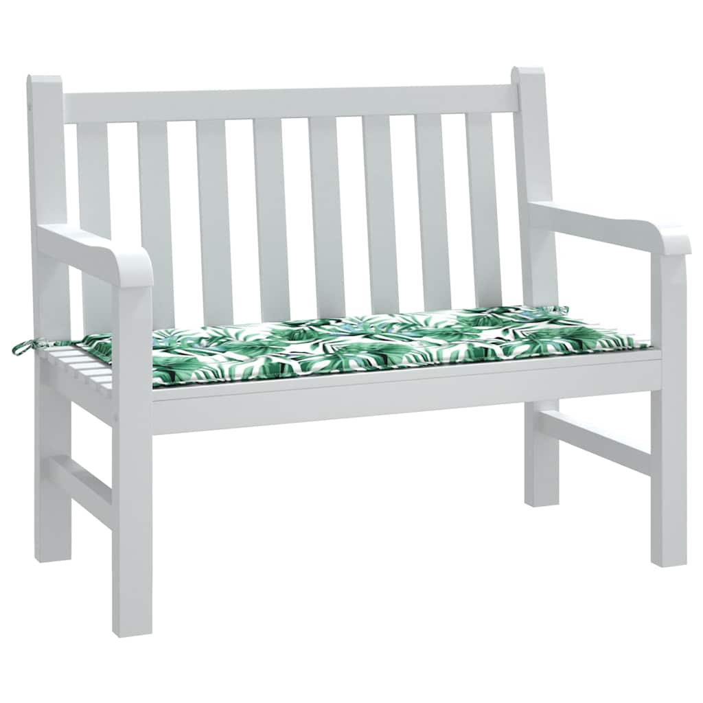 Vidaxl tuinbankkussen 120x50x4 cm oxford stof bladpatroon