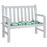 Vidaxl tuinbankkussen 120x50x4 cm oxford stof bladpatroon
