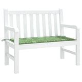 Vidaxl tuinbankkussen 120x50x4 cm oxford stof bladpatroon