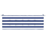 Vidaxl tuinbankkussen gestreept 150x50x4 cm oxford stof wit en blauw