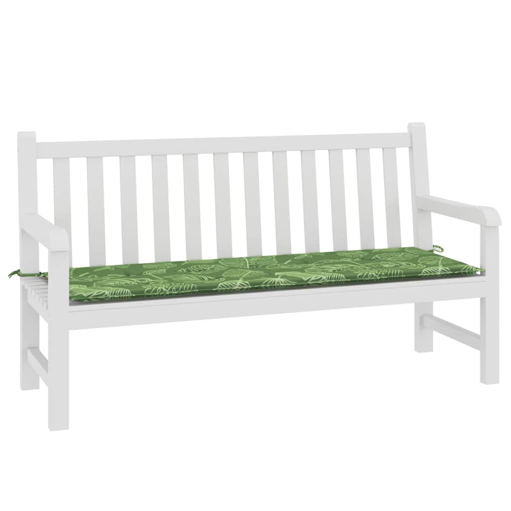 Vidaxl tuinbankkussen 150x50x4 cm oxford stof bladpatroon