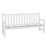 Vidaxl tuinbankkussen bladpatroon 200x50x4 cm stof