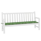 Vidaxl tuinbankkussen bladpatroon 200x50x4 cm stof