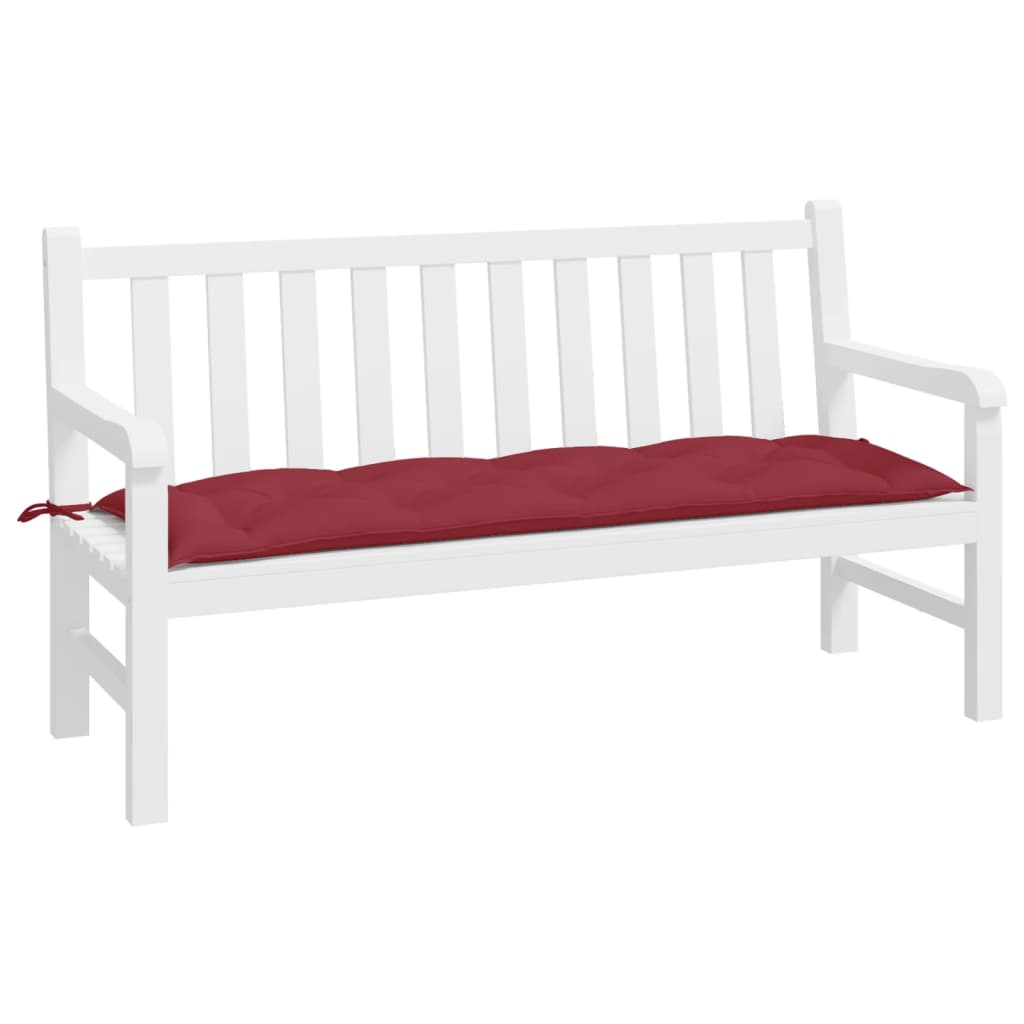 Vidaxl tuinbankkussen 150x50x7 cm oxford stof wijnrood