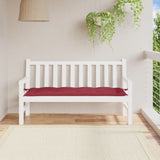 Vidaxl tuinbankkussen 150x50x7 cm oxford stof wijnrood