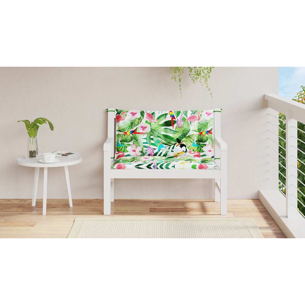 Vidaxl tuinbankkussens 2 st 100x50x7 cm stof meerkleurig