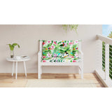 Vidaxl tuinbankkussens 2 st 100x50x7 cm stof meerkleurig