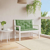 Vidaxl tuinbankkussens 2 st bladpatroon 100x50x7 cm stof