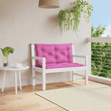 Vidaxl tuinbankkussens 2 st 100x50x7 cm stof roze