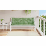 Vidaxl tuinbankkussens 2 st bladpatroon 150x50x7 cm stof