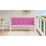 Vidaxl tuinbankkussens 2 st 150x50x7 cm stof roze