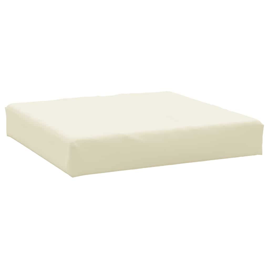 Vidaxl palletkussen 60x60x9,5 cm oxford stof crèmekleurig