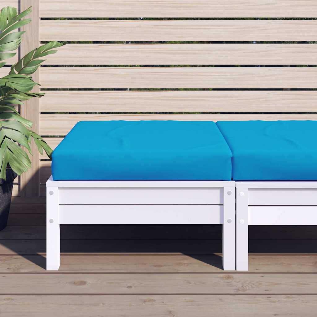 Vidaxl palletkussen 60x60x9,5 cm oxford stof lichtblauw