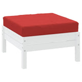 Vidaxl palletkussen 60x60x9,5 cm oxford stof rood