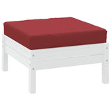 Vidaxl palletkussen 60x60x9,5 cm oxford stof wijnrood