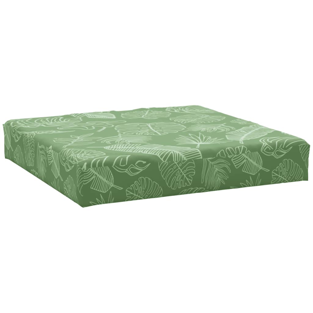 Vidaxl palletkussen bladpatroon 60x60x8 cm oxford stof