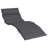 Vidaxl ligbedkussen 180x60x4 cm oxford stof antracietkleurig