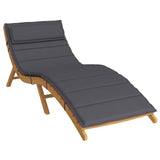 Vidaxl ligbedkussen 180x60x4 cm oxford stof antracietkleurig